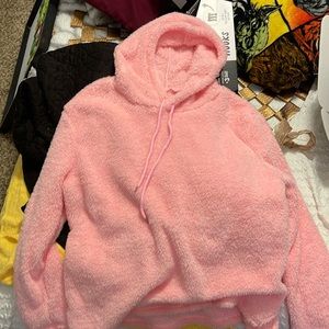 Pink Fuzzy Hoodie